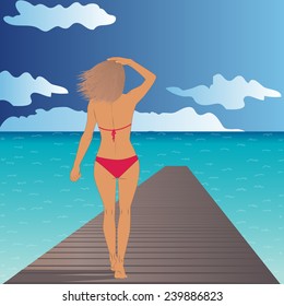 Girl on the beach