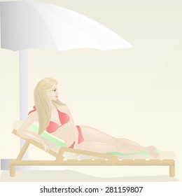Girl on the beach