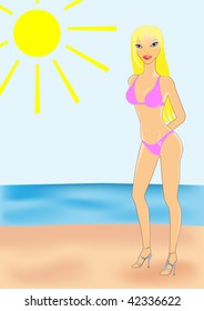 Girl on the beach