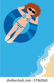 girl on the beach