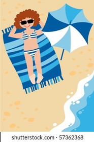 girl on the beach
