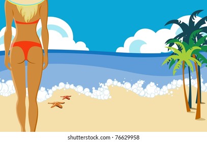 Girl on the beach