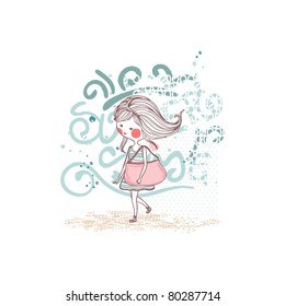 girl on a beach
