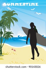 Girl on the beach