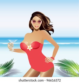 Girl on the beach