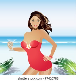 Girl on the beach