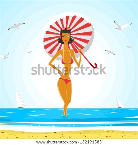 Girl on the beach