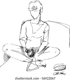 girl on bed