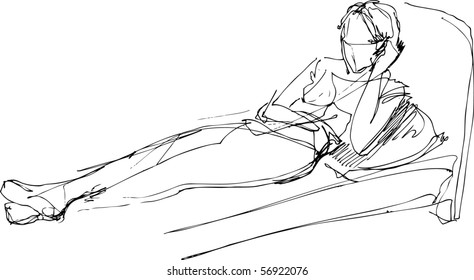 girl on bed