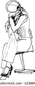 girl on a chair