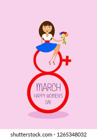 Girl on international women's day