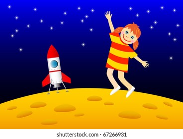 Girl on the Moon