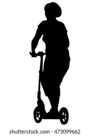 Girl on roller skates on white background