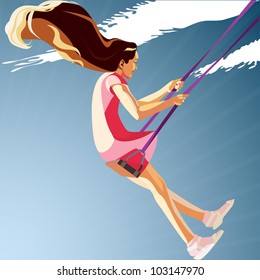 girl on the swing