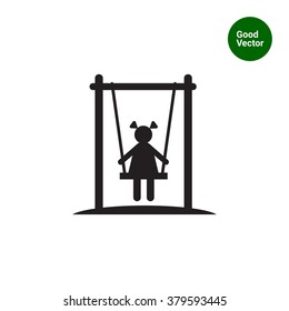 Girl on swing