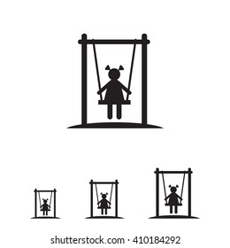 Girl on swing