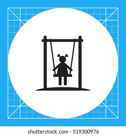 Girl on swing