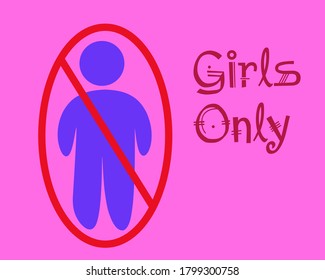 
girl only area. boy cannot enter