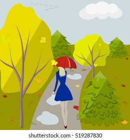 Girl in park