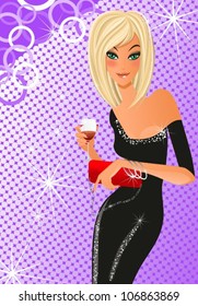 a girl at a party