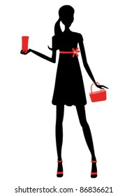 Girl at party