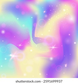 Girl Pattern. Pink Magic Gradient. Unicorn Background. Iridescent Blurred Mesh. Purple Mystical Invitation. Lilac Fantasy Hologram. Rainbow Texture. Party Girl Pattern.