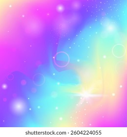 Girl Pattern. Purple Magic Gradient. Princess Invitation. Fairytale Universe Mesh. Pink Sparkles Background. Blue Pastel Hologram. Unicorn Backdrop. Dream Girl Pattern.