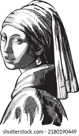 Girl With Pearl Earring Vermeer Sketch