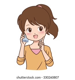 girl phone