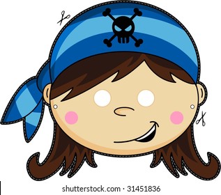Girl Pirate Mask