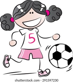 girl playing ball