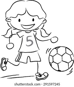girl playing ball