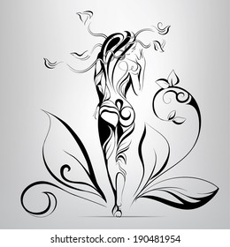 Elf Fabulous Hair Twigs Vector Illustration Stock Vector (Royalty Free ...