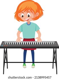 ピアノ 少女 のイラスト素材 画像 ベクター画像 Shutterstock