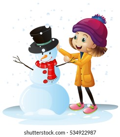 snow kids clipart