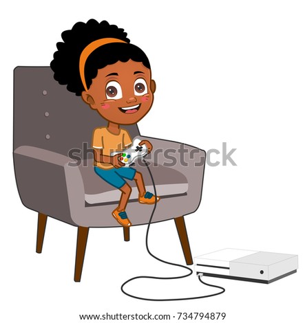 girl playing video games