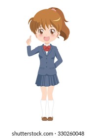Good Girl On Transparent Background Stock Vector (Royalty Free) 321851006