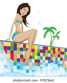 girl pool
