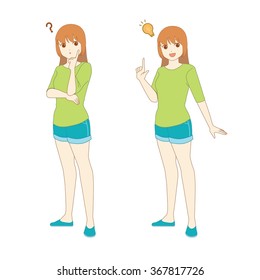 Girl pose