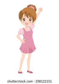 girl poses