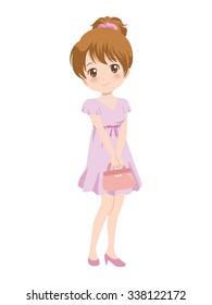 girl poses