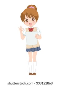 girl poses