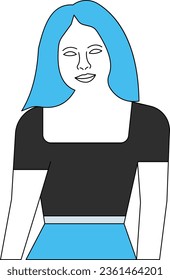 The girl is posing for a portrait.