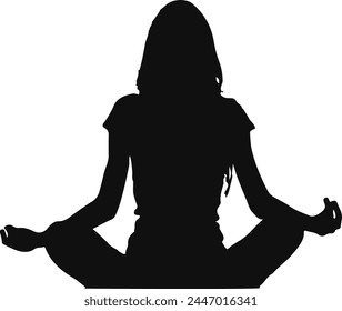 Girl posing for yoga, Girl Silhouette, women yoga, women doing yoga