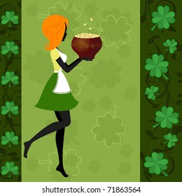 girl pot of gold