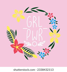 GIRL POWER Beautiful Flowers Ring Design For Shirt