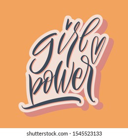 Girl power. Body Positive! Great lettering and calligraphy for greeting cards, stickers, banners, prints and home interior decor.