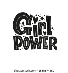 Girl Power. Body Positive! Great lettering and calligraphy for greeting cards, stickers, banners, prints and home interior decor.