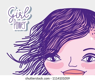 Girl power cartoon