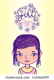 Girl power cartoon